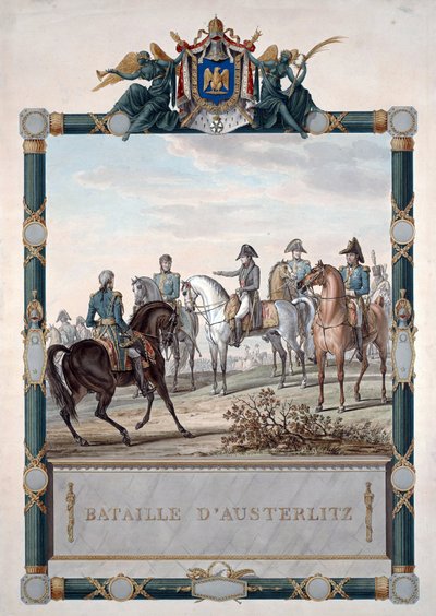 Die Schlacht bei Austerlitz am 2. Dezember von Carle Vernet