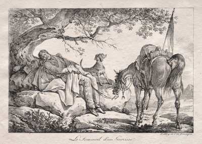 Der schlafende Soldat von Carle Vernet