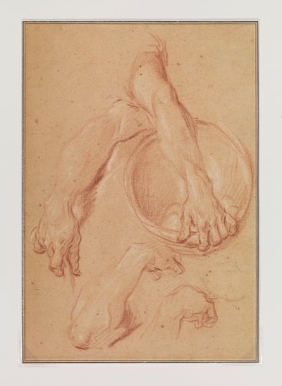 Studien eines Arms von Carle van Loo