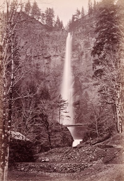 [Multnomah Falls, 700 ft., [Oregon]] von Carleton Watkins