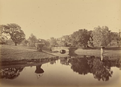 Teich und Brücke, Thurlow Lodge von Carleton Watkins