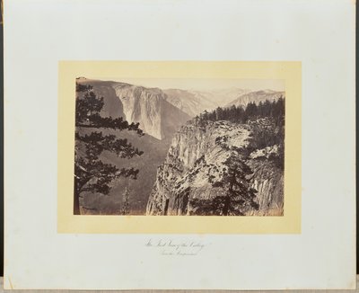 Der erste Blick auf das Tal vom Mariposa-Pfad von Carleton Watkins