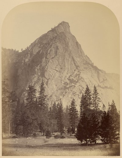 Die drei Brüder (Vorderansicht) 4480 ft. Yosemite von Carleton Watkins