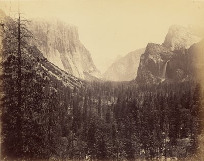 [Yosemite-Tal vom Mariposa-Pfad] von Carleton Watkins