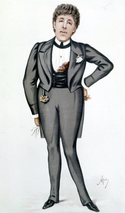 Karikatur von Oscar Wilde (1854 - 1900) von Carlo Pellegrini (1839 - 1889) - in „Vanity Fair“ am 24. Mai von Carlo Pellegrini