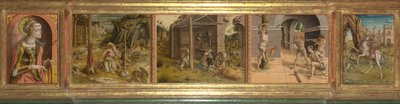 Predella der Madonna della Rondine, nach 1490 von Carlo Crivelli