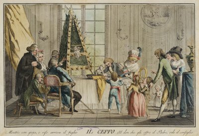 Die Familie, aus dem Portfolio Spiele, Unterhaltungen und jährliche Feste, die in der Toskana und besonders in Florenz üblich sind von Carlo Lasinio