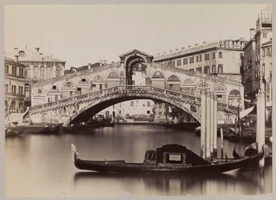 Venedig. Canal Grande mit Blick auf die Ponte di Rialto von Carlo Naya