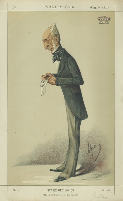 Sir Charles Wood, Lord Halifax von Carlo Pellegrini