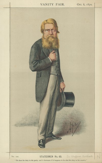 Sir Stafford Northcote von Carlo Pellegrini