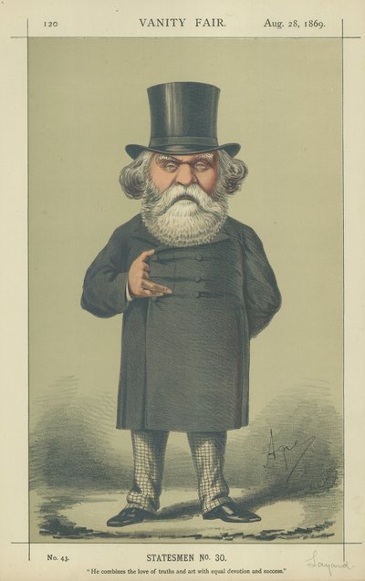 Der ehrenwerte A.H. Layard von Carlo Pellegrini