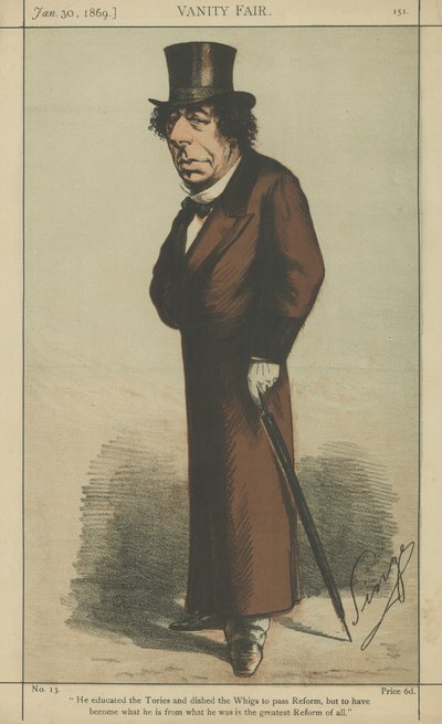 Der Rechte Ehrenwerte Benjamin Disraeli von Carlo Pellegrini
