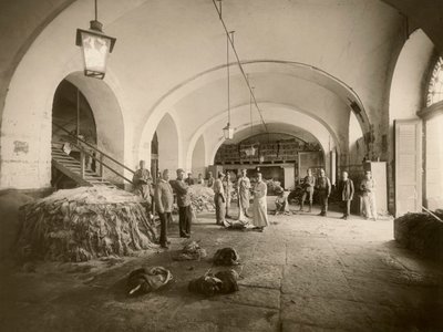 Innenansicht des militärischen Lederdepots während des Großen Krieges von Carlo Wulz