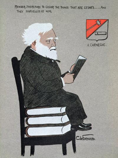Karikatur von Andrew Carnegie (1835-1919), Illustration aus 