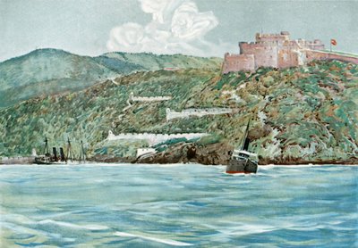 Der Eingang zum Hafen von Santiago, 7. Juli 1898 von Carlton Theodore Chapman