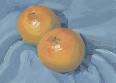 Frische Orangen Stillleben von Carrie Arnold