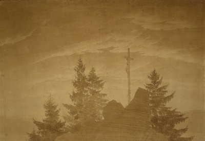 Kreuz in den Bergen von Caspar David Friedrich
