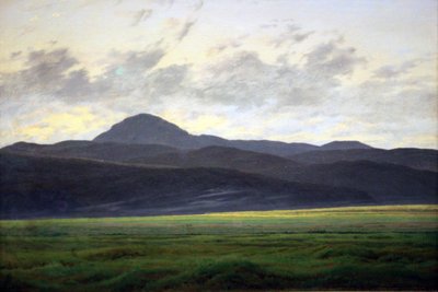 Berglandschaft in Böhmen von Caspar David Friedrich