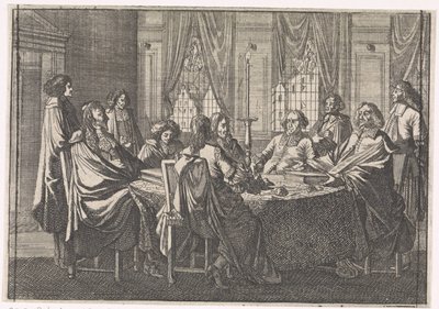 Verhandlungen während des Westfälischen Friedens, 1648 von Caspar Luyken (attributed to)