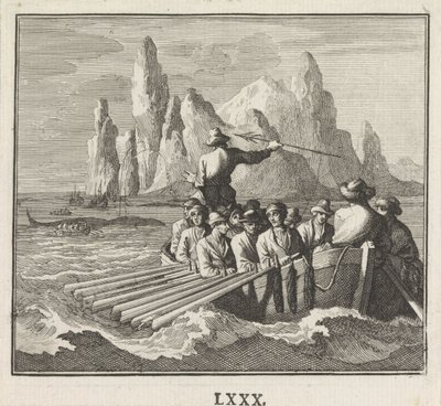 Emblem: große Fische von Caspar Luyken