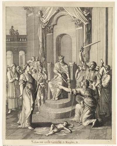 Das Urteil Salomos von Caspar Luyken