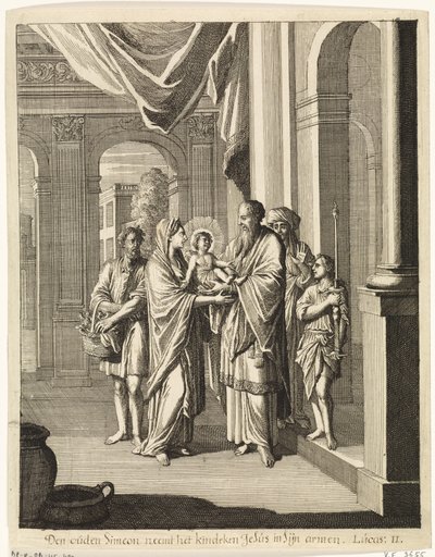 Simeon und das Christuskind von Caspar Luyken