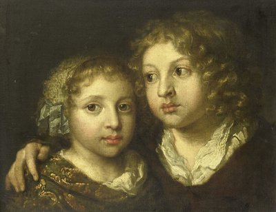 Eine Tochter und ein Sohn von Caspar Netscher