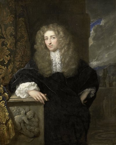 Porträt eines Mannes von Caspar Netscher