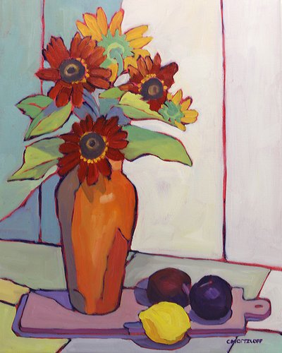 Sonnenblumen für eine Saison, 2023 von Catherine J Martzloff