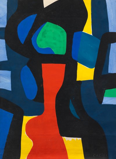 Abstrakte Komposition, ca. 1952 von Caziel Caziel