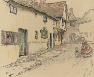 The George Inn, Dorchester von Cecil Charles Windsor Aldin