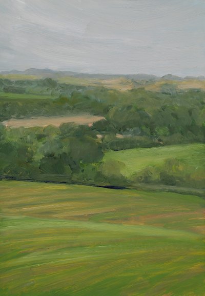 Regen, Cornbury Park, Cotswolds von Celia Montague