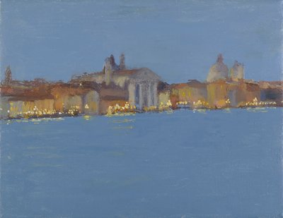 Sommernacht fällt auf die Zattere, Venedig von Celia Montague