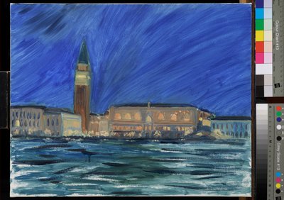 Der Dogenpalast, Nocturne, 2024 von Celia Montague