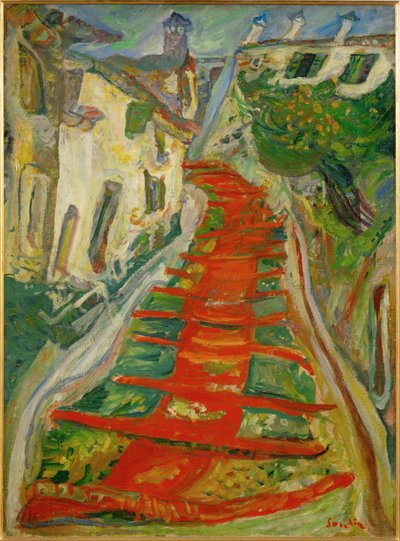 Rote Treppen in Cagnes von Chaim Soutine