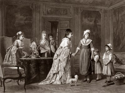 Der Besuch im Schloss von Charles (after) Baugniet