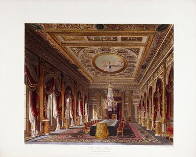 Der Thronsaal, Carlton House von Charles (after) Wild