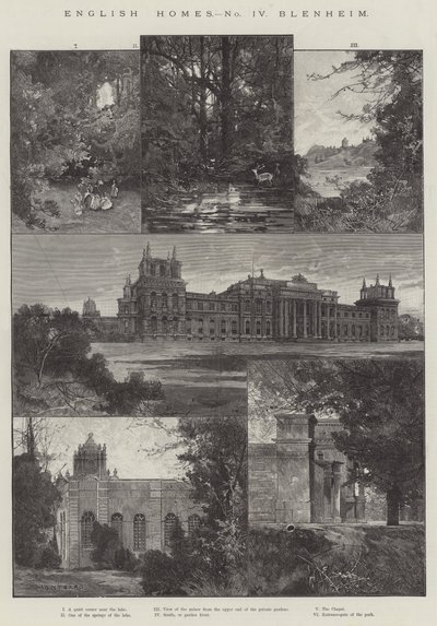 Englisches Heim, Blenheim von Charles Auguste Loye