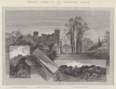 Hawarden Castle von Charles Auguste Loye