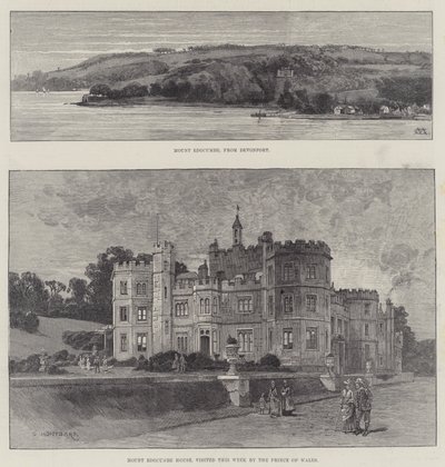 Mount Edgcumbe House von Charles Auguste Loye