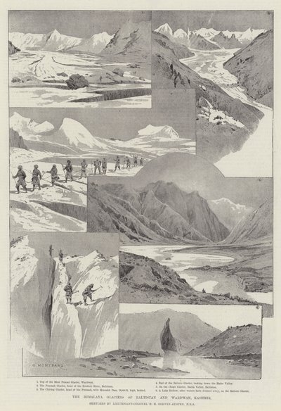 Die Himalaya-Gletscher von Baltistan und Wardwan, Kaschmir von Charles Auguste Loye