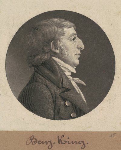 Benjamin King von Charles B. J. Févret de Saint Mémin