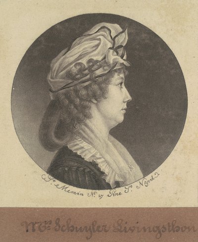 Eliza Barclay Livingston von Charles B. J. Févret de Saint Mémin