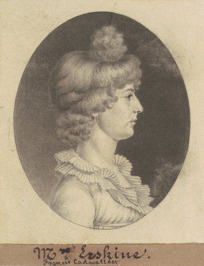 Frances Cadwalader Erskine von Charles B. J. Févret de Saint Mémin