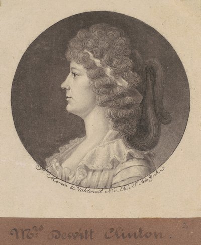 Maria Franklin Clinton von Charles B. J. Févret de Saint Mémin
