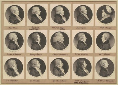 Saint-Mémin Sammlung von Porträts, Gruppe 11 von Charles B. J. Févret de Saint Mémin
