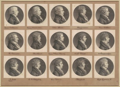 Saint-Mémin Sammlung von Porträts, Gruppe 26 von Charles B. J. Févret de Saint Mémin