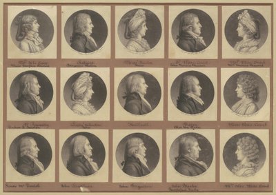 Saint-Mémin Sammlung von Porträts, Gruppe 4 von Charles B. J. Févret de Saint Mémin