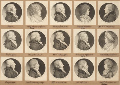 Saint-Mémin Sammlung von Porträts, Gruppe 9 von Charles B. J. Févret de Saint Mémin