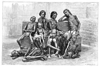 Hungersnotopfer, Indien von Charles Barbant